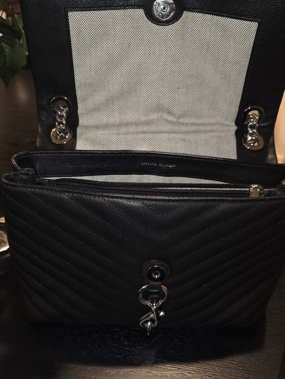 Rebecca Minkoff Medium Quilted Edie Flap - Picture 3 of 10
